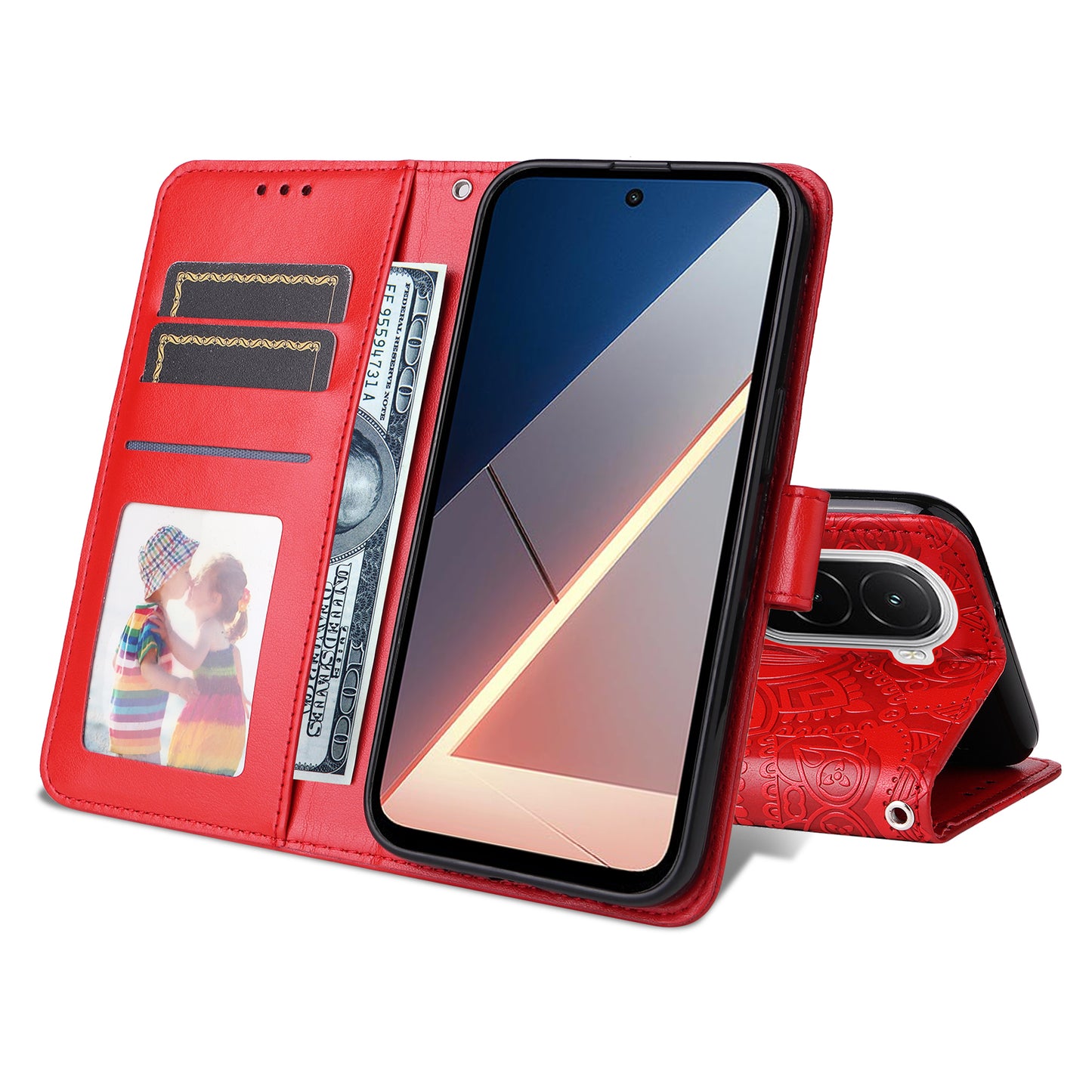 For Xiaomi Poco M7 4G (EU) (171mm) Case Sunflower Imprint Leather Wallet Phone Cover