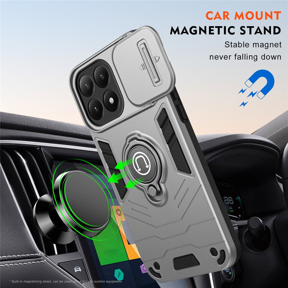 For Xiaomi 15T Case Slide Camshield Kickstand PC + TPU Phone Cover