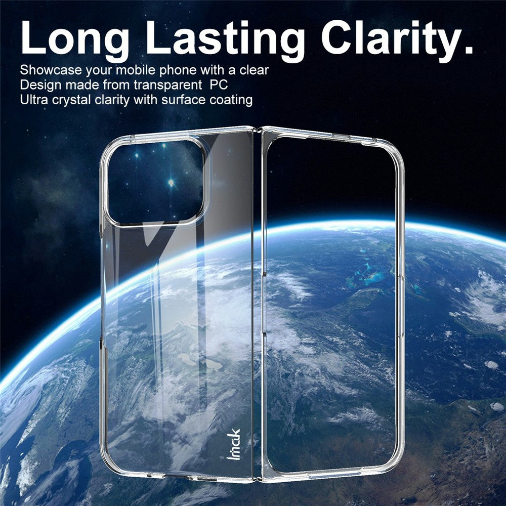 IMAK Crystal Case II Pro for Google Pixel 10 Pro Fold Case Clear PC Phone Cover (Upper Cover + Lower Cover)
