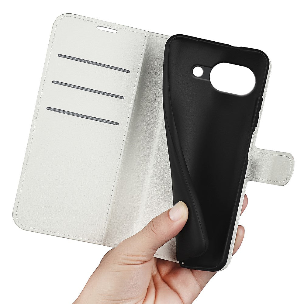 For Google Pixel 10a Case Wallet Stand Litchi Texture Shockproof Leather Phone Cover
