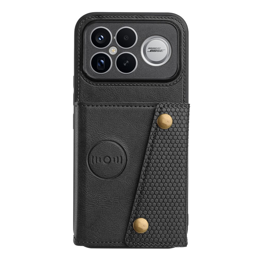 Phone Case For Xiaomi Poco F8 Ultra  /  Redmi K90 Pro Max 5G with Card Slots Kickstand Leather + TPU Phone Cover