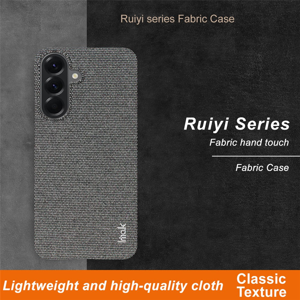 IMAK Ruiyi Series for Samsung Galaxy A57 5G Case Fabric Texture Leather + PC Phone Back Cover