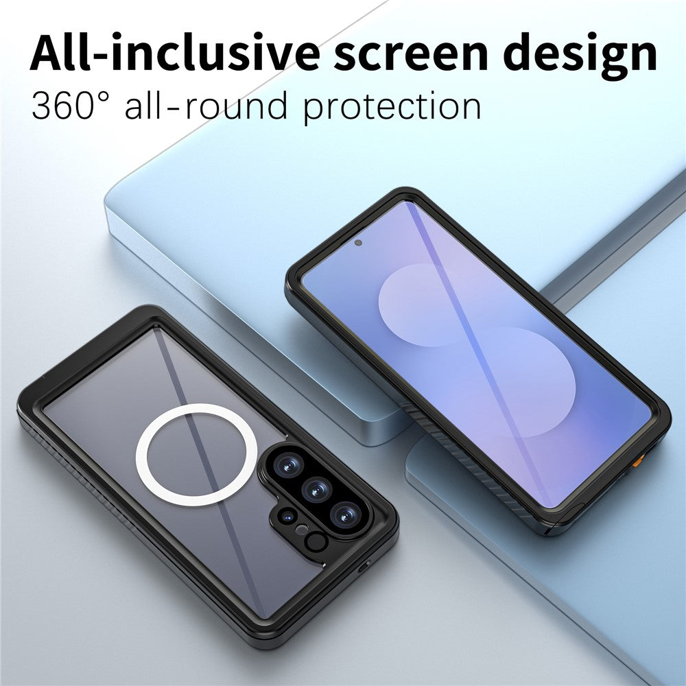 REDPEPPER FS Series For Samsung Galaxy S26 Ultra IPX8 Waterproof Case PC TPU PET Clear Magnetic Phone Cover