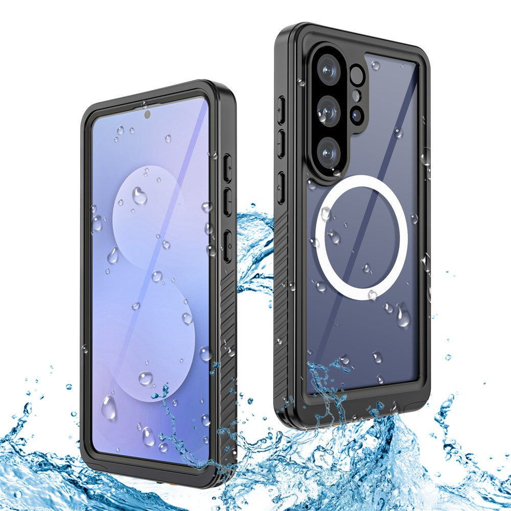 REDPEPPER FS Series For Samsung Galaxy S26 Ultra IPX8 Waterproof Case PC TPU PET Clear Magnetic Phone Cover