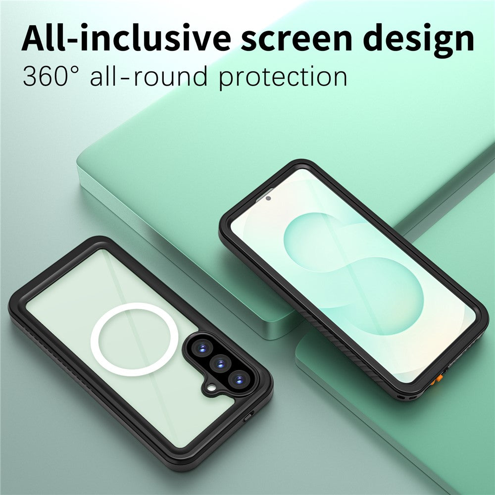 REDPEPPER FS Series For Samsung Galaxy S26+ IPX8 Waterproof Case PC TPU PET Clear Magnetic Phone Cover