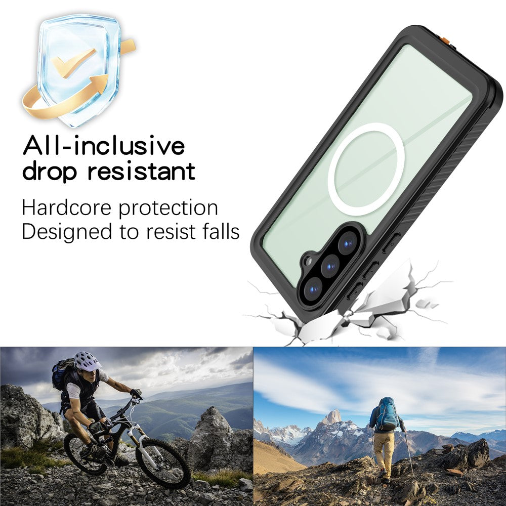 REDPEPPER FS Series For Samsung Galaxy S26+ IPX8 Waterproof Case PC TPU PET Clear Magnetic Phone Cover
