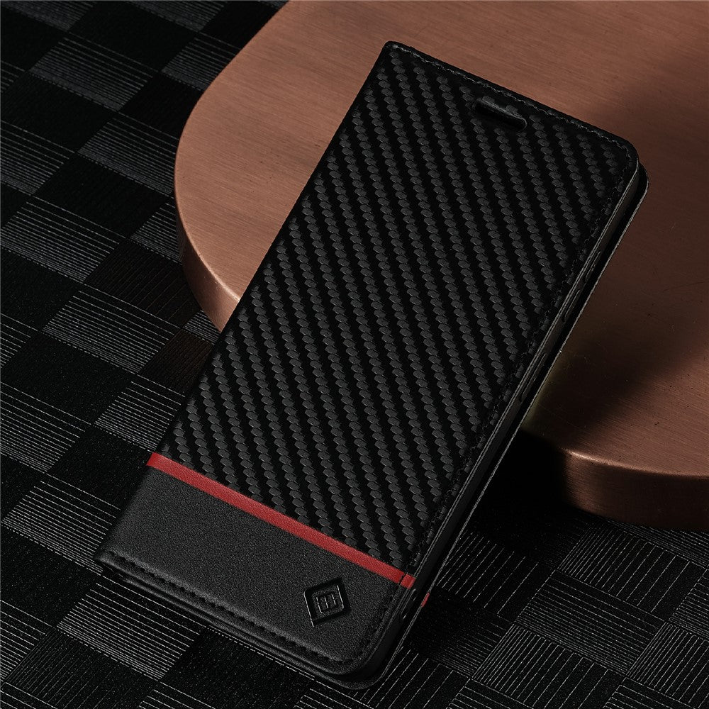 LC.IMEEKE For Samsung Galaxy A37 5G Wallet Case Carbon Fiber Texture Leather Phone Cover