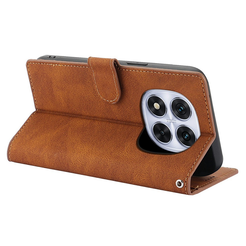 For Xiaomi Redmi Note 15 Pro 5G (Global) Case PU Leather Phone Cover with Wallet Stand