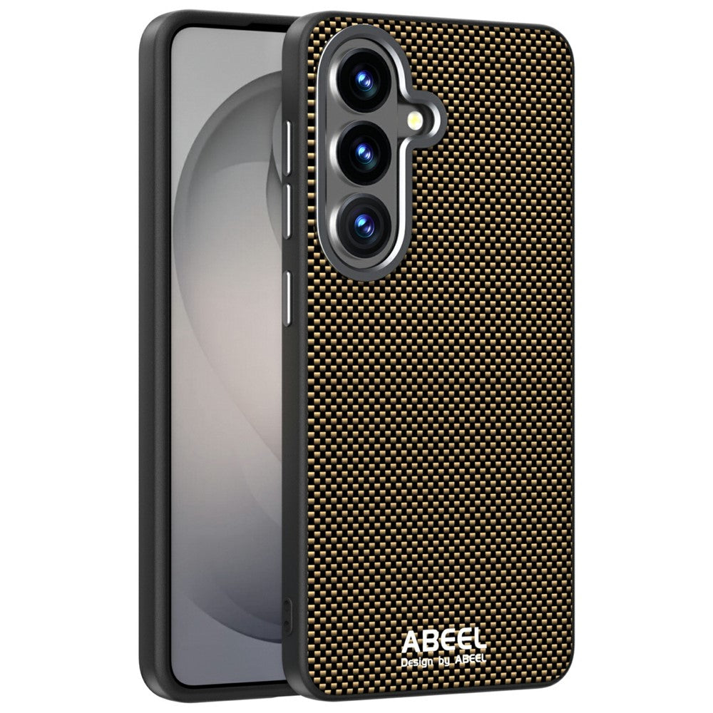 ABEEL For Samsung Galaxy S26 Magnetic Case Printed PC TPU Aluminum Alloy Leather Phone Cover