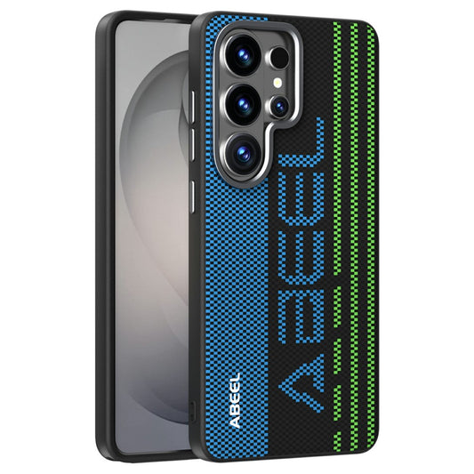 Galaxy S26 Ultra Handyhülle – ABEEL Magnetische , Mikroprägung, 6D-gedruckter PC-TPU-Aluminiumlegierungs-Leder-Telefondeckel