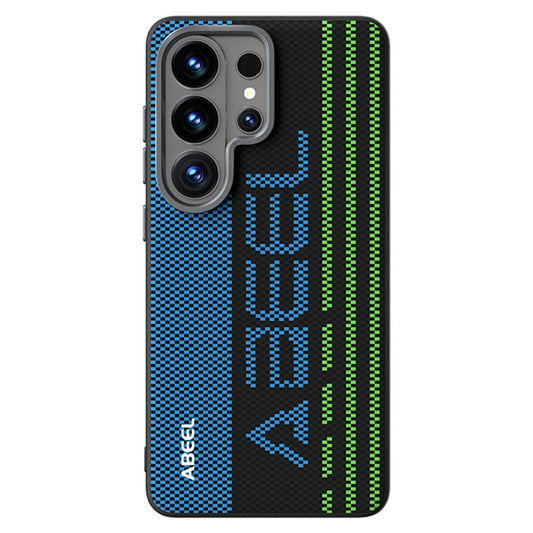 Galaxy S26 Ultra Handyhülle – ABEEL Magnetische , Mikroprägung, 6D-gedruckter PC-TPU-Aluminiumlegierungs-Leder-Telefondeckel