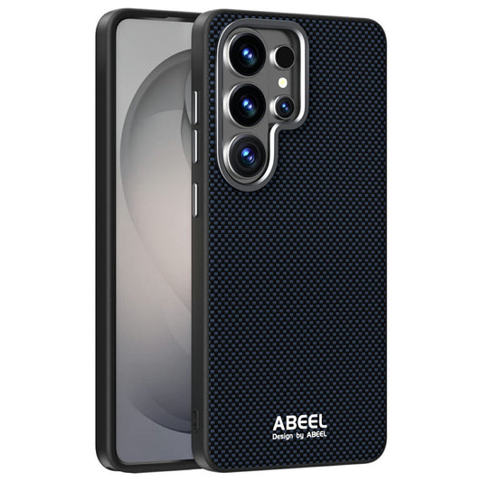 Galaxy S26 Ultra Handyhülle – ABEEL Magnetische , bedrucktes PC-TPU-Aluminiumlegierungs-Leder-Handycover