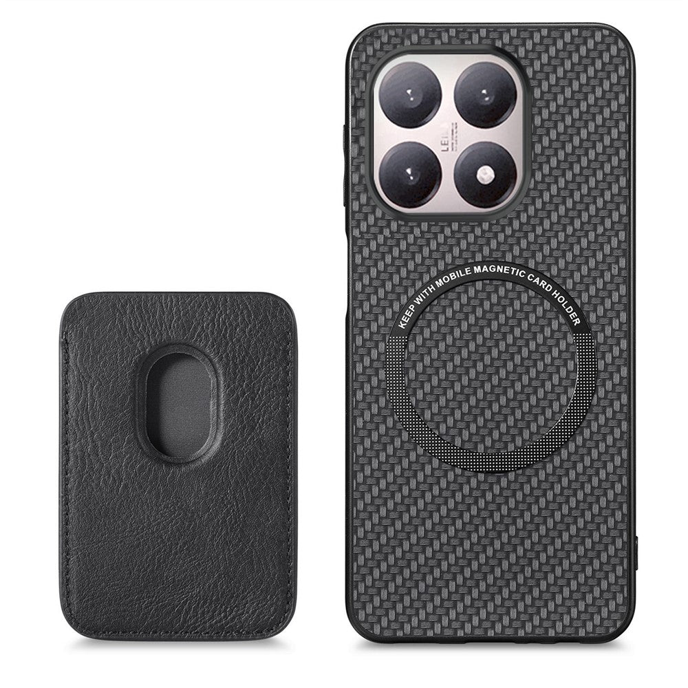 For Xiaomi 15T Magnetic Case Detachable Card Holder Phone Back Cover