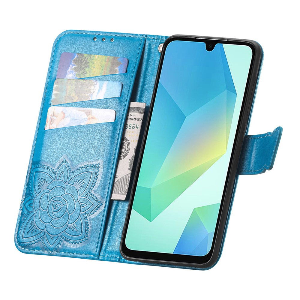 For Xiaomi 17 Case with Strap Butterfly Pattern PU Leather Wallet Phone Cover