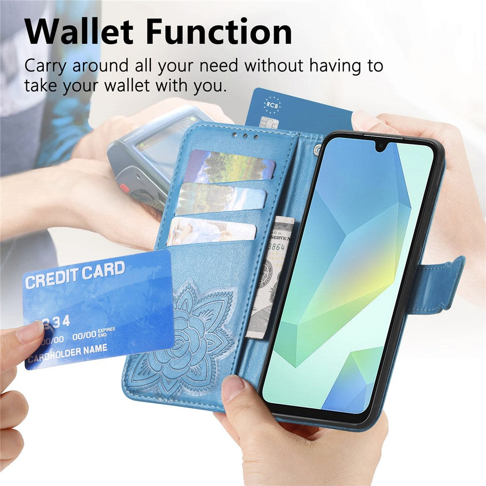 For Xiaomi 17 Case with Strap Butterfly Pattern PU Leather Wallet Phone Cover