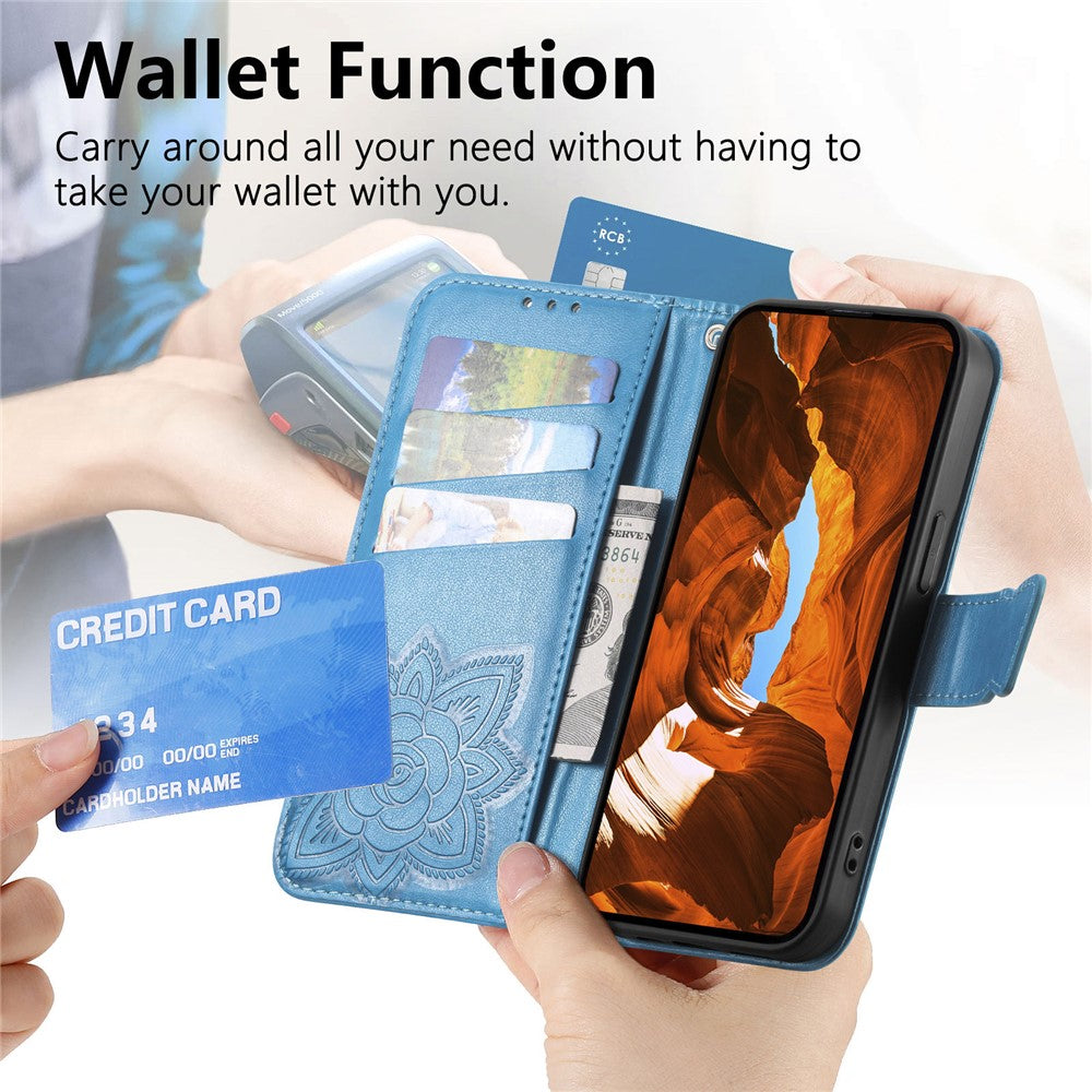 Phone Case For Xiaomi Poco C85 4G (173mm)  /  Redmi 15C 4G (EU) (173mm)  /  15C 5G (EU) (173mm) with Strap Butterfly Pattern PU Leather Wallet Phone Cover