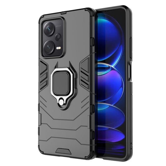 Xiaomi Redmi Note 12 Pro+ 5G Handyhülle – Ringhalter-Kickstand-, stoßfeste PC+TPU-Hybridabdeckung