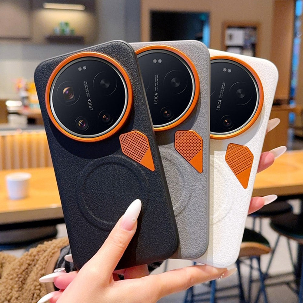 Xiaomi 17 Ultra 5G – Magnetische Handyhülle aus PC, PU-Leder und TPU