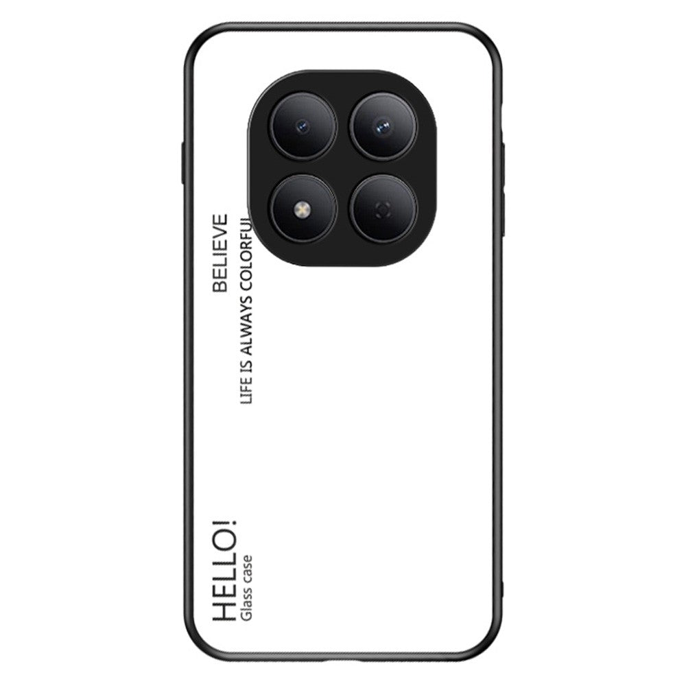 For Xiaomi Redmi Note 15 Pro 5G (Global) Case Anti-Scratch Tempered Glass + PC + TPU Phone Cover