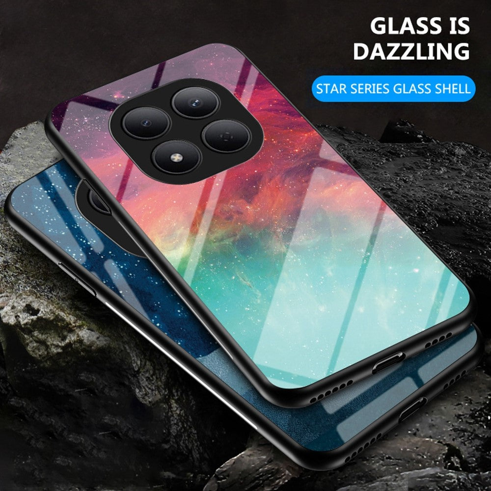 For Xiaomi Redmi Note 15 Pro 5G (Global) Case Starry Sky Pattern Tempered Glass Phone Cover
