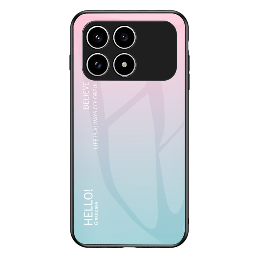 Phone  Case For Xiaomi Poco F8 Pro 5G  /  Redmi K90 5G Anti-Scratch Tempered Glass + PC + TPU Phone Cover