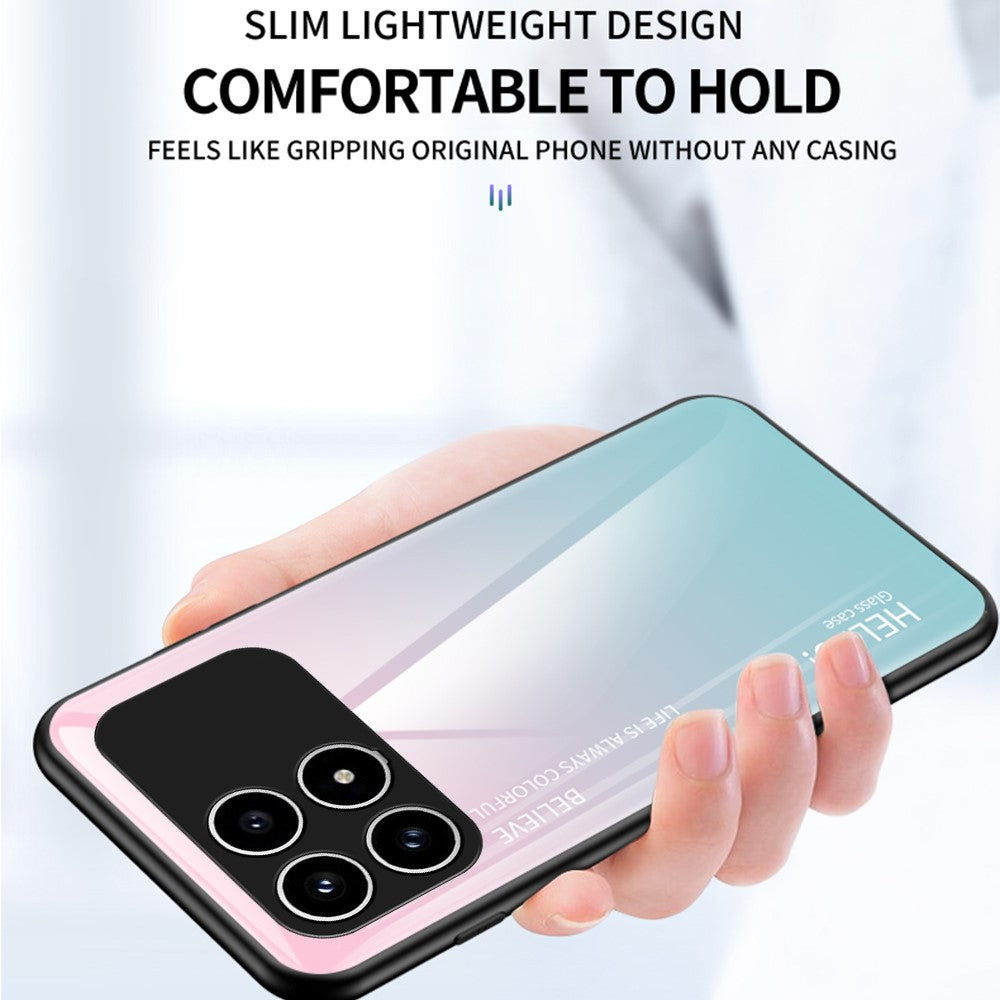 Phone  Case For Xiaomi Poco F8 Pro 5G  /  Redmi K90 5G Anti-Scratch Tempered Glass + PC + TPU Phone Cover