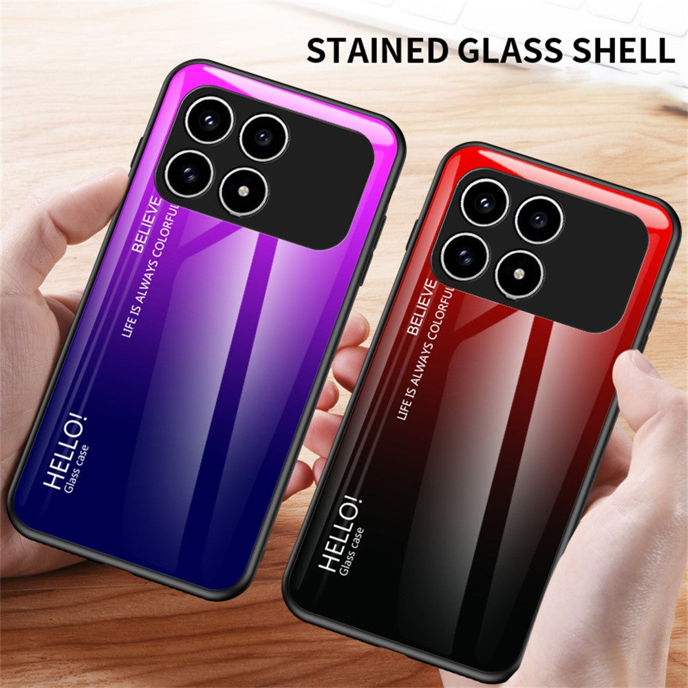 Phone  Case For Xiaomi Poco F8 Pro 5G  /  Redmi K90 5G Anti-Scratch Tempered Glass + PC + TPU Phone Cover