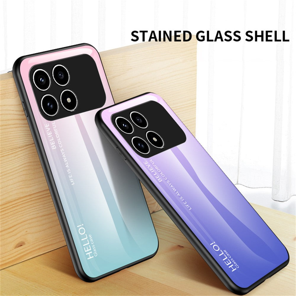 Phone  Case For Xiaomi Poco F8 Pro 5G  /  Redmi K90 5G Anti-Scratch Tempered Glass + PC + TPU Phone Cover