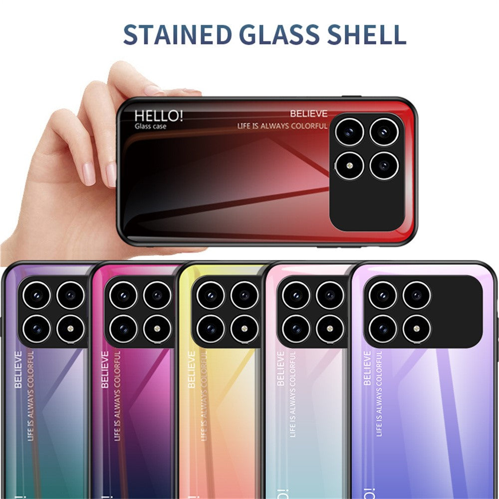 Phone  Case For Xiaomi Poco F8 Pro 5G  /  Redmi K90 5G Anti-Scratch Tempered Glass + PC + TPU Phone Cover