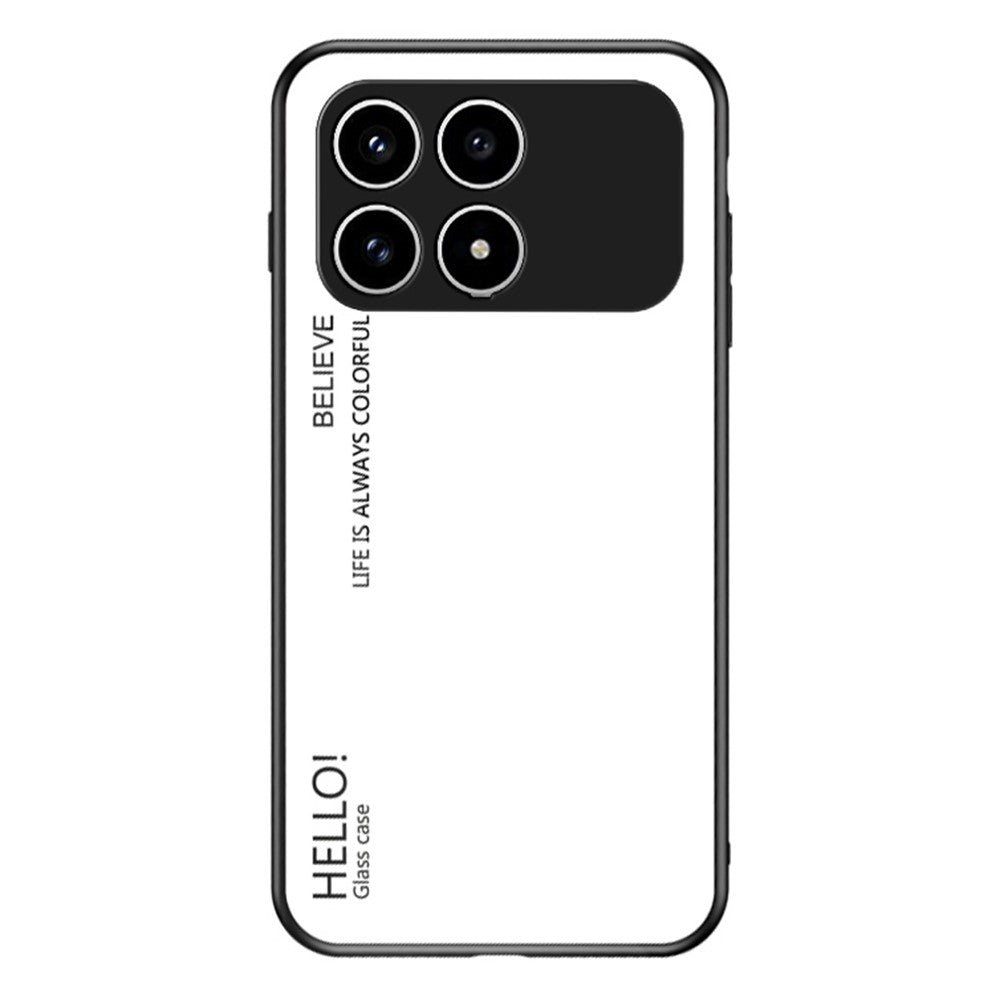 Phone  Case For Xiaomi Poco F8 Pro 5G  /  Redmi K90 5G Anti-Scratch Tempered Glass + PC + TPU Phone Cover
