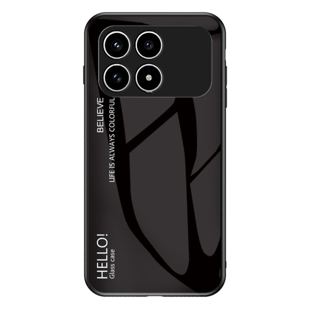 Phone  Case For Xiaomi Poco F8 Pro 5G  /  Redmi K90 5G Anti-Scratch Tempered Glass + PC + TPU Phone Cover