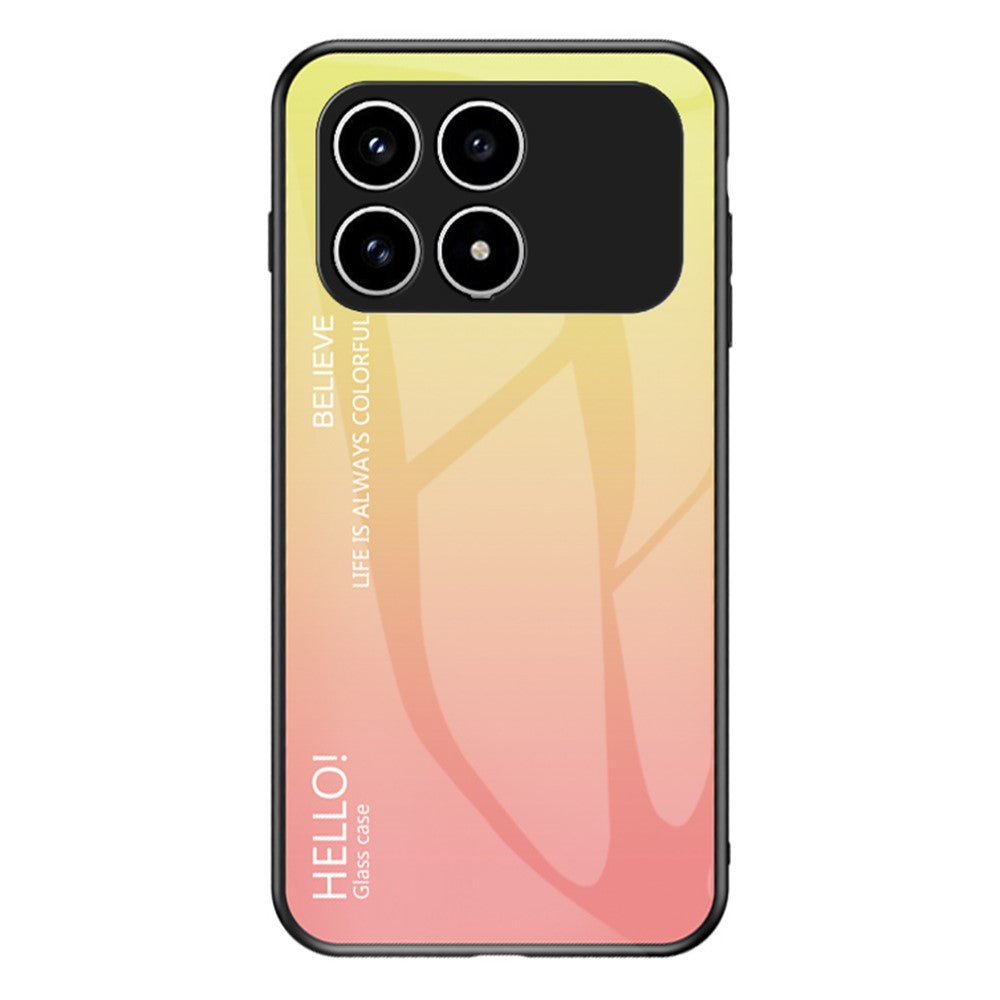 Phone  Case For Xiaomi Poco F8 Pro 5G  /  Redmi K90 5G Anti-Scratch Tempered Glass + PC + TPU Phone Cover