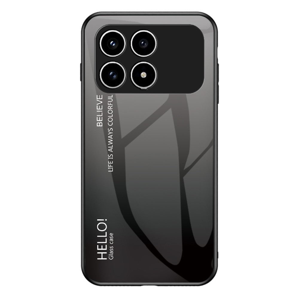 Phone  Case For Xiaomi Poco F8 Pro 5G  /  Redmi K90 5G Anti-Scratch Tempered Glass + PC + TPU Phone Cover