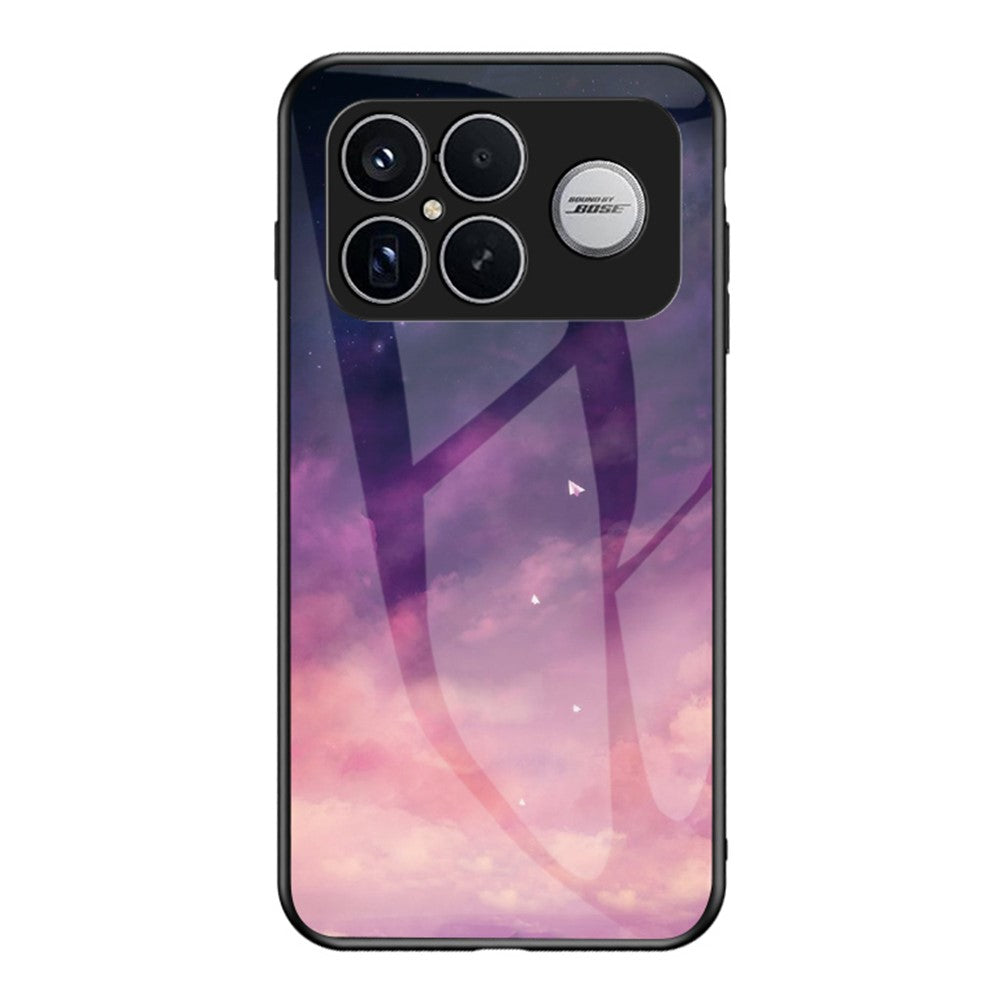 Phone Case For Xiaomi Poco F8 Ultra  /  Redmi K90 Pro Max 5G Starry Sky Pattern Tempered Glass Phone Cover