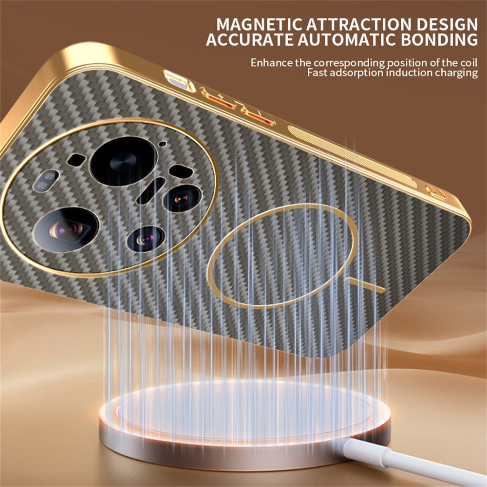 For Xiaomi 17 Ultra 5G Case Carbon Fiber Textured Electroplated TPU Phone Back Cover