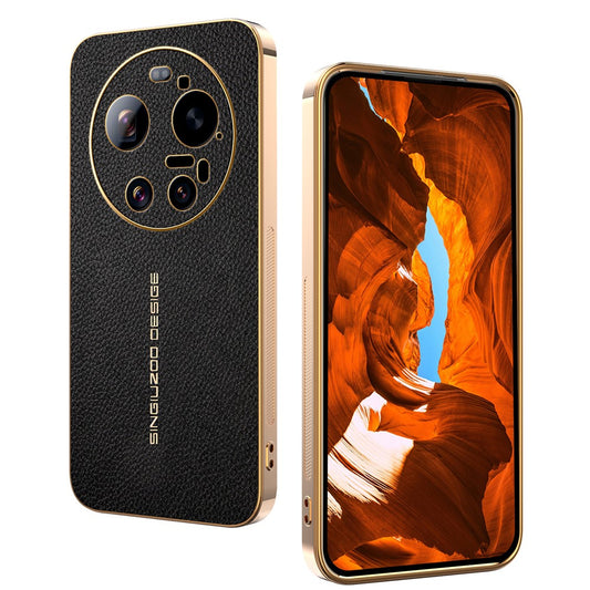 Xiaomi 17 Ultra 5G – Handyhülle aus PU-Leder und TPU, mit Litschi-Textur