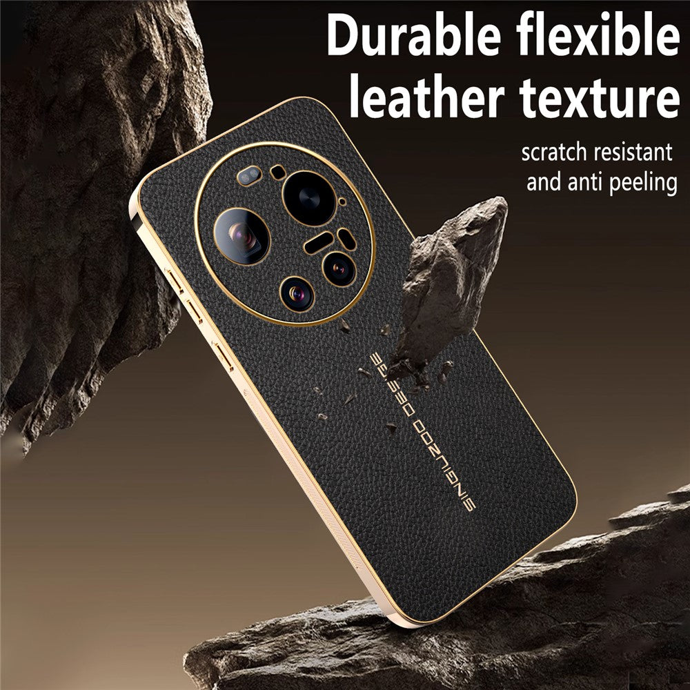 Xiaomi 17 Ultra 5G – Handyhülle aus PU-Leder und TPU, mit Litschi-Textur