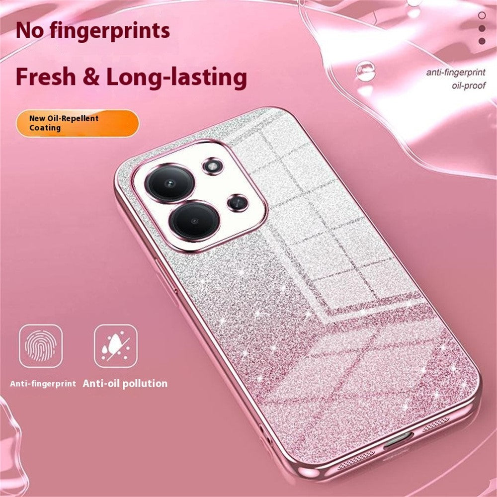 Phone Case For Xiaomi Poco C85 4G (173mm)  /  Redmi 15C 4G (EU) (173mm)  /  15C 5G (EU) (173mm) Electroplating Gradient Glitter TPU Phone Cover