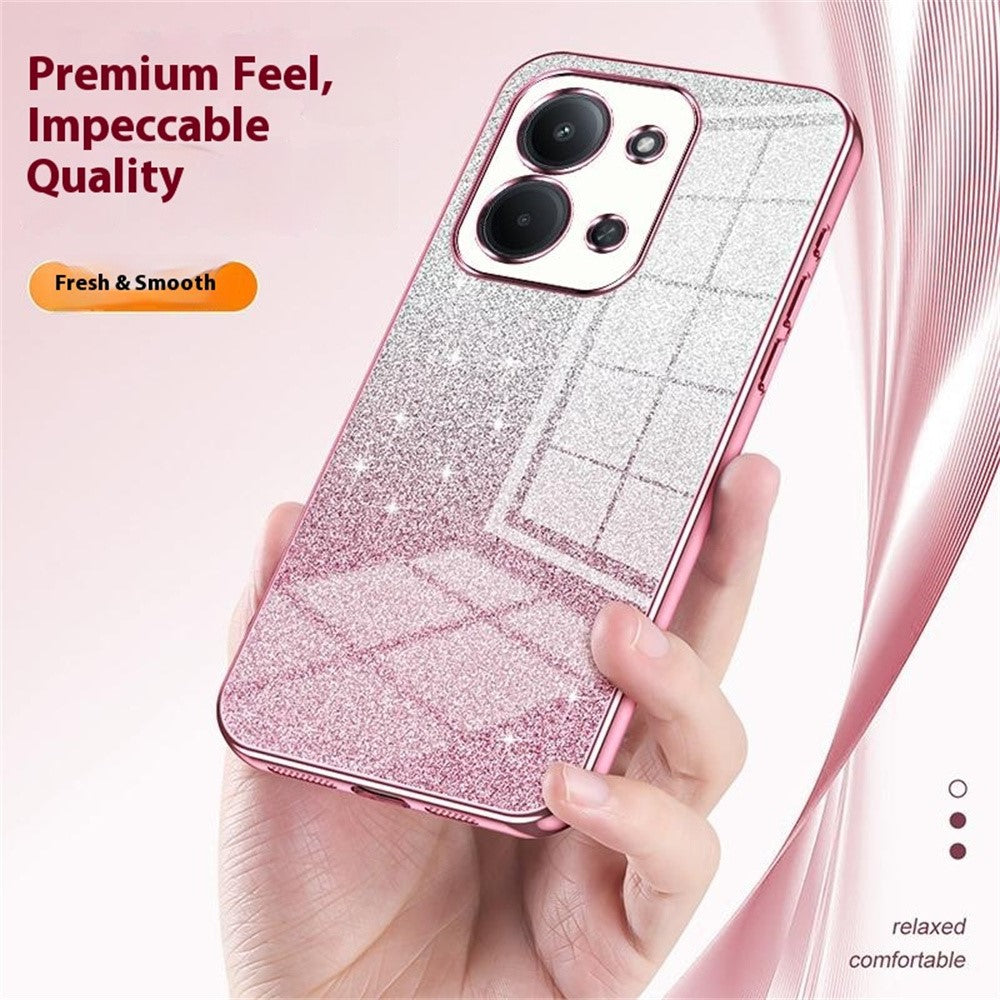 Phone Case For Xiaomi Poco C85 4G (173mm)  /  Redmi 15C 4G (EU) (173mm)  /  15C 5G (EU) (173mm) Electroplating Gradient Glitter TPU Phone Cover
