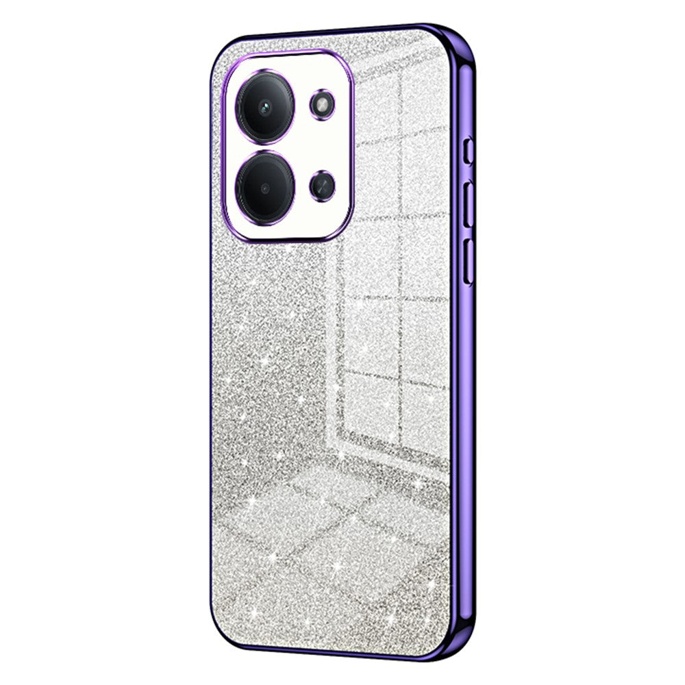 Phone Case For Xiaomi Poco C85 4G (173mm)  /  Redmi 15C 4G (EU) (173mm)  /  15C 5G (EU) (173mm) Electroplating Gradient Glitter TPU Phone Cover