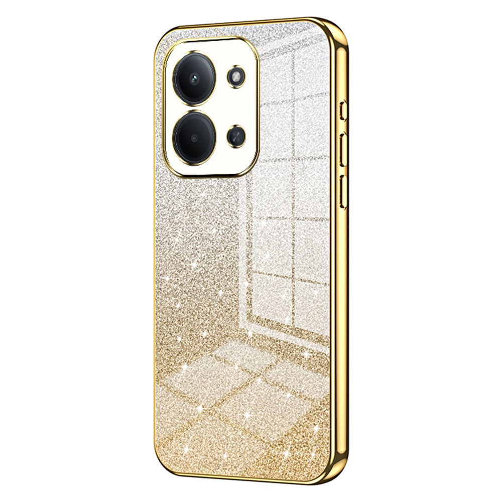 Phone Case For Xiaomi Poco C85 4G (173mm)  /  Redmi 15C 4G (EU) (173mm)  /  15C 5G (EU) (173mm) Electroplating Gradient Glitter TPU Phone Cover