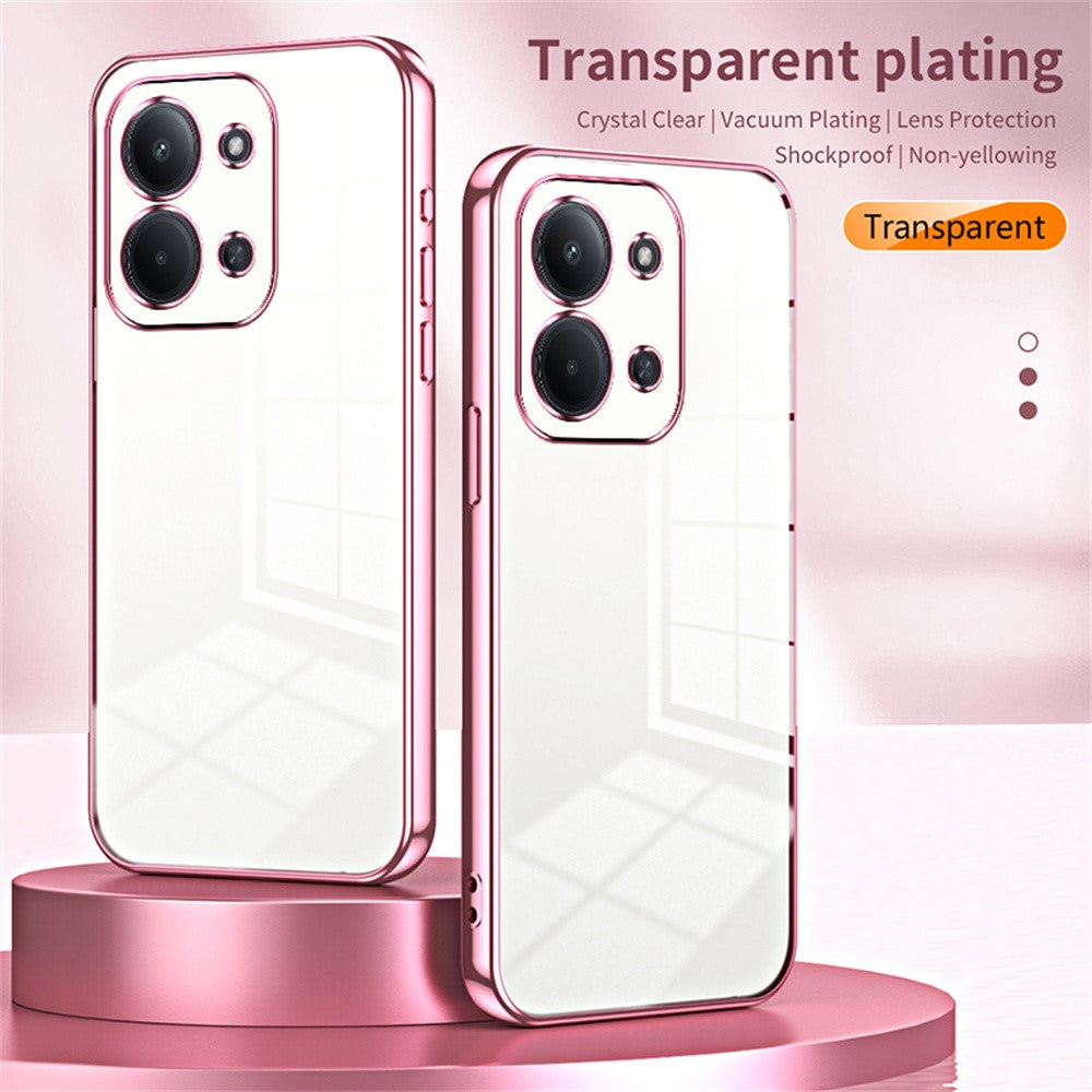 Phone Case For Xiaomi Poco C85 4G (173mm)  /  Redmi 15C 4G (EU) (173mm)  /  15C 5G (EU) (173mm) Electroplating Frame Soft TPU Phone Cover