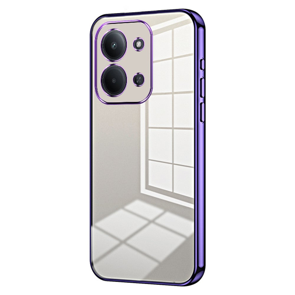 Phone Case For Xiaomi Poco C85 4G (173mm)  /  Redmi 15C 4G (EU) (173mm)  /  15C 5G (EU) (173mm) Electroplating Frame Soft TPU Phone Cover
