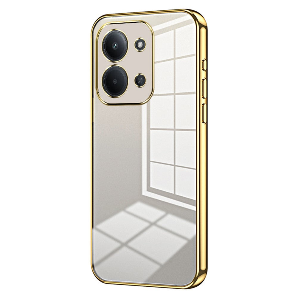 Phone Case For Xiaomi Poco C85 4G (173mm)  /  Redmi 15C 4G (EU) (173mm)  /  15C 5G (EU) (173mm) Electroplating Frame Soft TPU Phone Cover