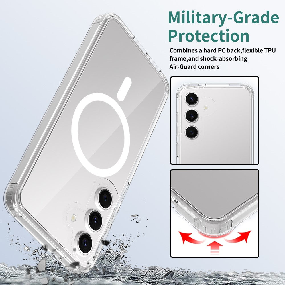 For Samsung Galaxy A37 5G Magnetic Case 2.0mm Scratch Resistant TPU + PC Phone Cover
