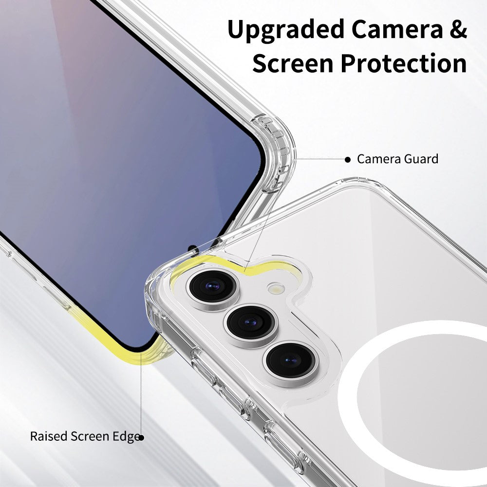 For Samsung Galaxy A37 5G Magnetic Case 2.0mm Scratch Resistant TPU + PC Phone Cover