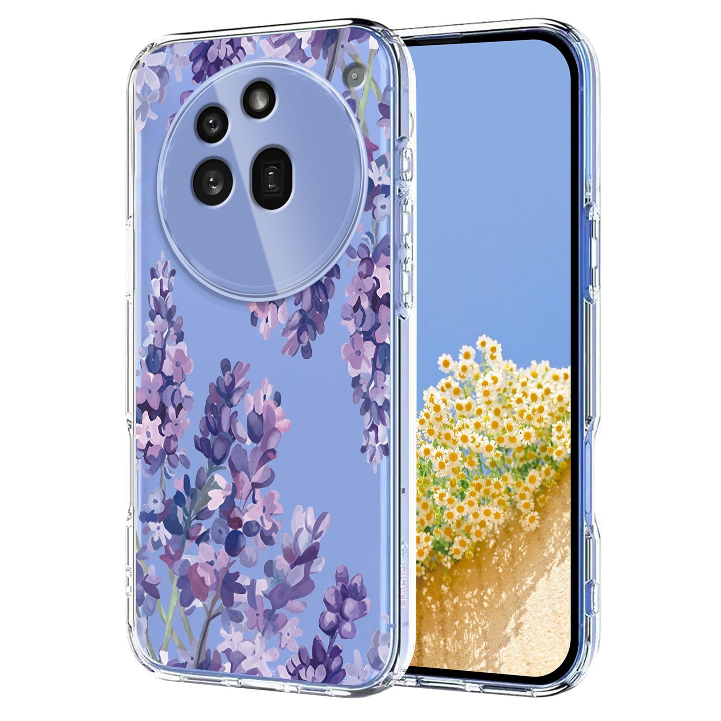 For Nothing Phone (3a) Pro Case Butterfly Floral Pattern Printing TPU Phone Back Cover