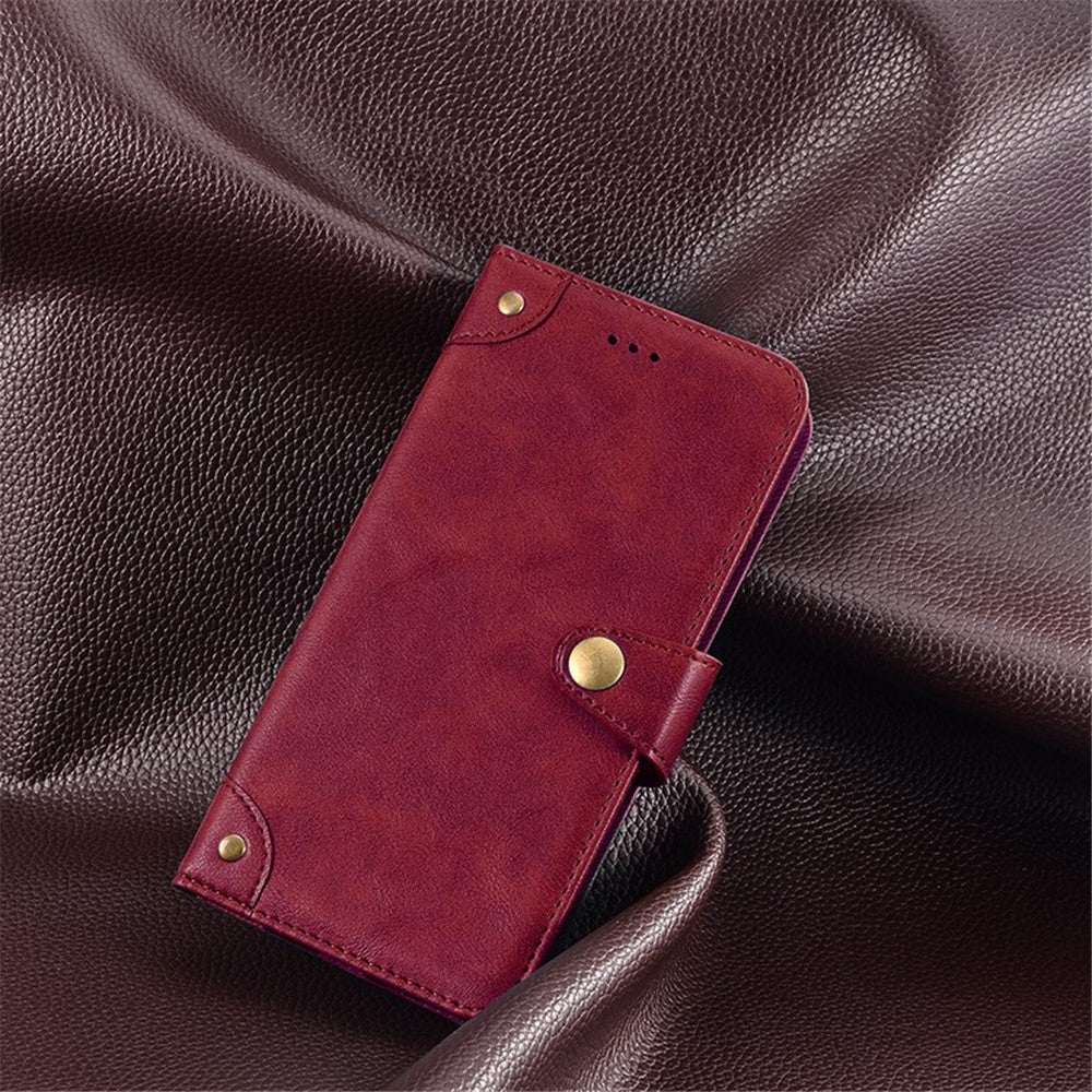 IDEWEI For Xiaomi Redmi Note 12 Pro+ 5G Drop-proof Phone Case Fine Texture TPU+PU Leather Flip Wallet Cover Stand