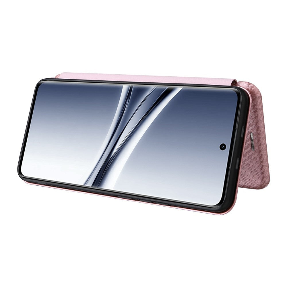 Phone Case For Xiaomi Poco M8 5G  /  Redmi Note 15 5G (Global)  /  15 4G (Global) Carbon Fiber Texture Drop-Proof PU Leather Phone Cover