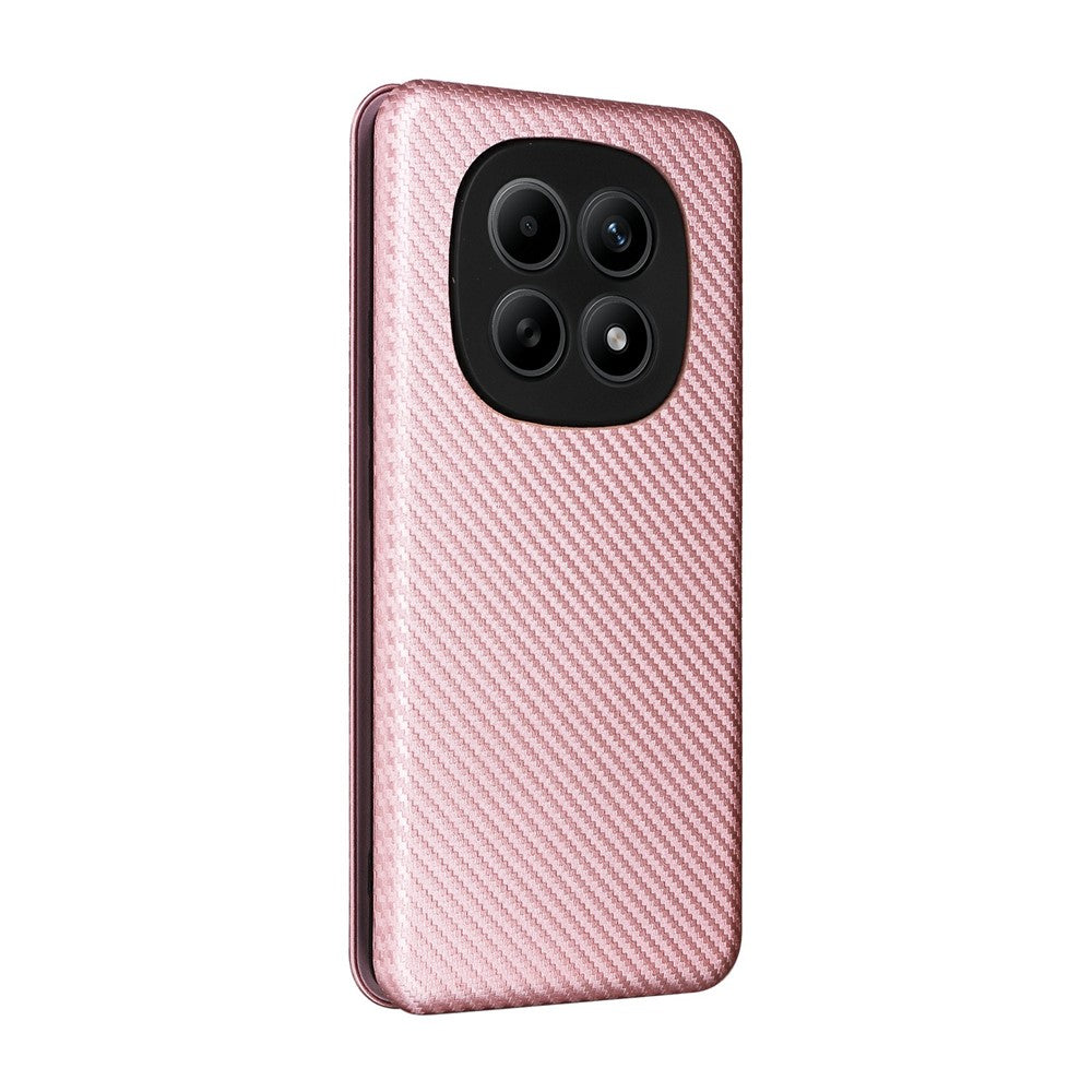Phone Case For Xiaomi Poco M8 5G  /  Redmi Note 15 5G (Global)  /  15 4G (Global) Carbon Fiber Texture Drop-Proof PU Leather Phone Cover